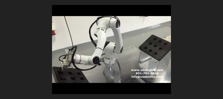 Block Placement by ZETA 6 Axis Collaborative Robot | USABotics