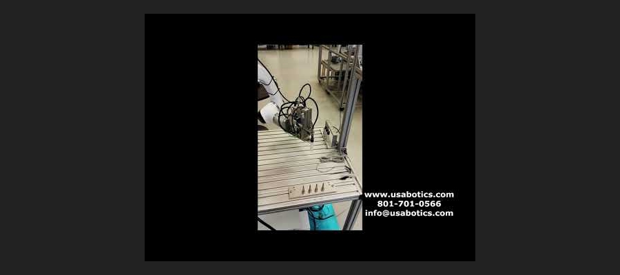 Short Test Tubes Placement by ZETA 6 Axis Collaborative Robot | USABotics